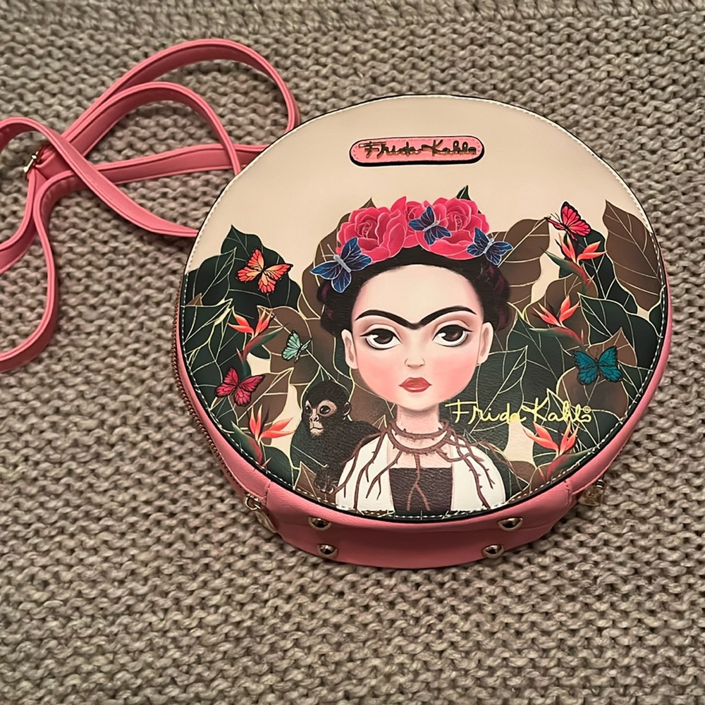 Frida Kahlo Bucket Purse with strap